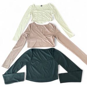 SHEIN Stylish Women's Long Sleeve Tops - Bundle  of 3. S